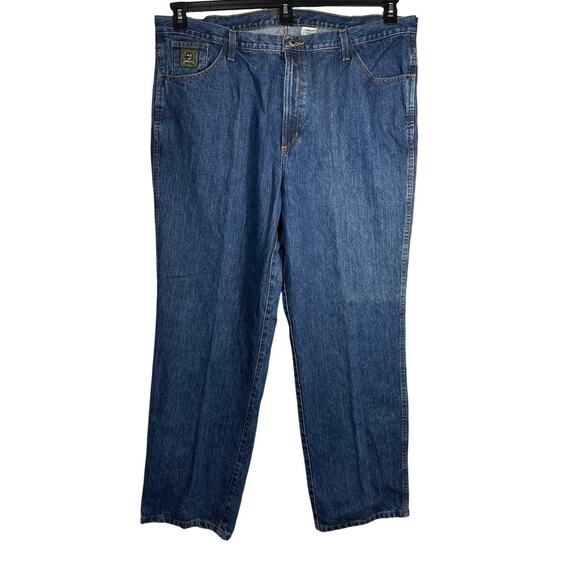 Cinch Men’s Green Label Jeans MB90530002 Relaxed Fit Dark Stonewash Size 44 x 34 - Picture 1 of 12